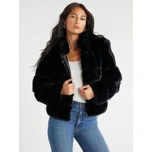Sofia by Sofia Vergara Black Teddy Jacket